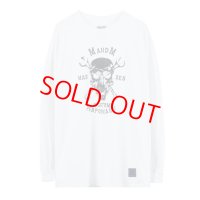 M&M × MASSES "T-SHIRT SKULL WRENCH L/S" COLOR：WHITE
