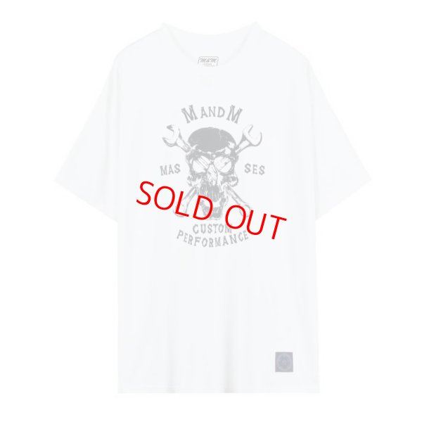画像1: M&M × MASSES "T-SHIRT SKULL WRENCH" COLOR：WHITE