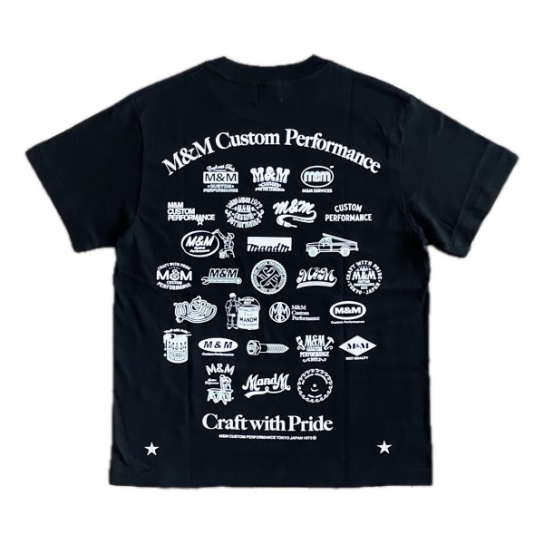 画像1: M&M "LOGO TEE" COLOR：BLACK