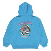 CHALLENGER "NEON WOLF ZIP HOODIE" COLOR：TURQUOISE