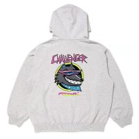 CHALLENGER "NEON WOLF ZIP HOODIE" COLOR：GRAY