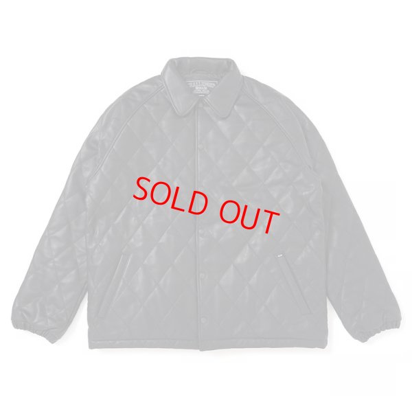 画像1: CHALLENGER "QUILTING LEATHER JACKET" COLOR：BLACK