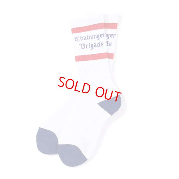 画像1: CHALLENGER "CLASSIC LOGO SOCKS" COLOR：WHITE