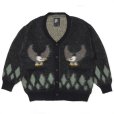 画像1: CHALLENGER "NATIVE EAGLE CARDIGAN" COLOR：BLACK (1)