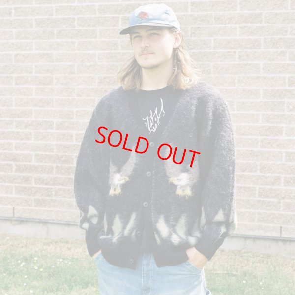 画像5: CHALLENGER "NATIVE EAGLE CARDIGAN" COLOR：BLACK