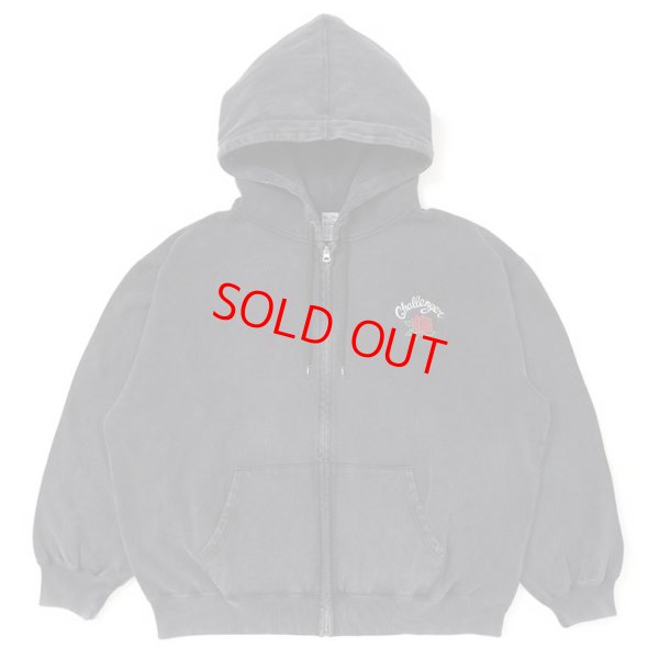 画像1: CHALLENGER "ROSE ZIP HOODIE" COLOR：BLACK