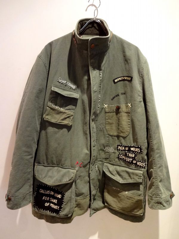 Porter Classic (P.C. HAND WORK MILITARY COAT) OLIVE - TRAMPS ...