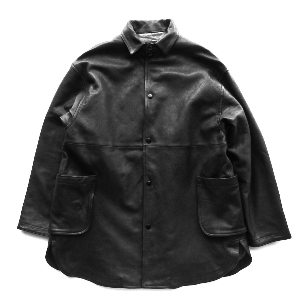 Porter Classic (DEER SKIN SHIRT JACKET) Color：Black - TRAMPS