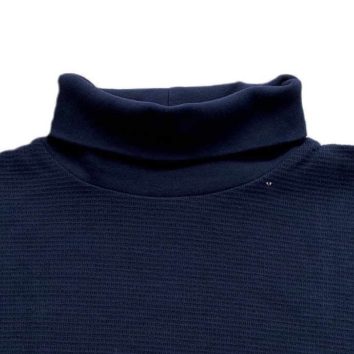 Porter Classic "HAND WORK THERMAL TURTLENECK" Color：Navy   TRAMPS